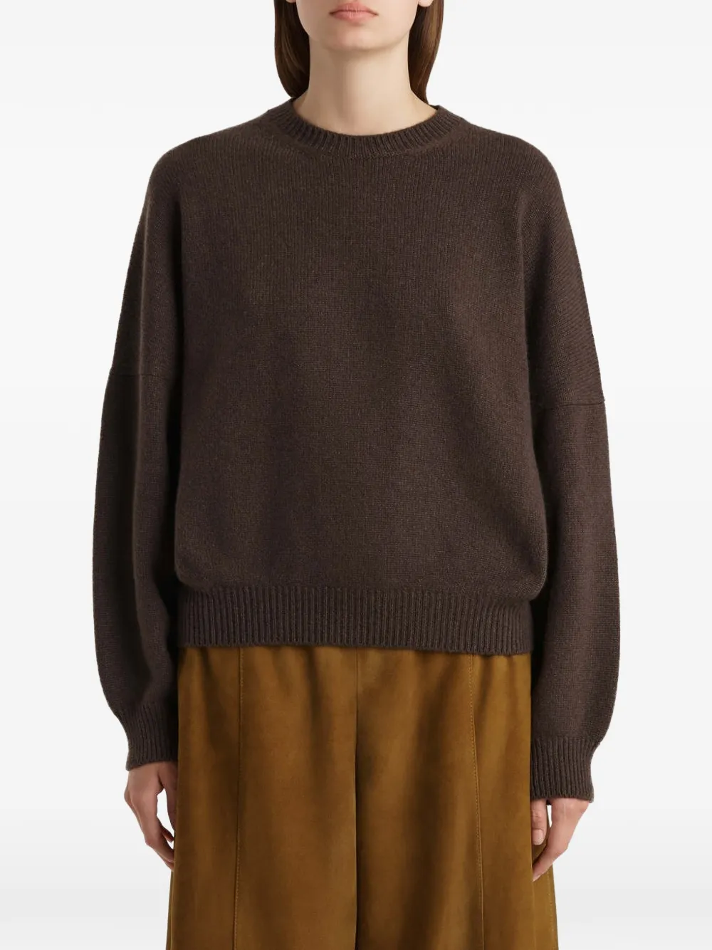 KHAITE Margaux Sweater - Brown