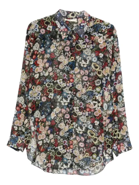 KHAITE Goya floral-pattern shirt