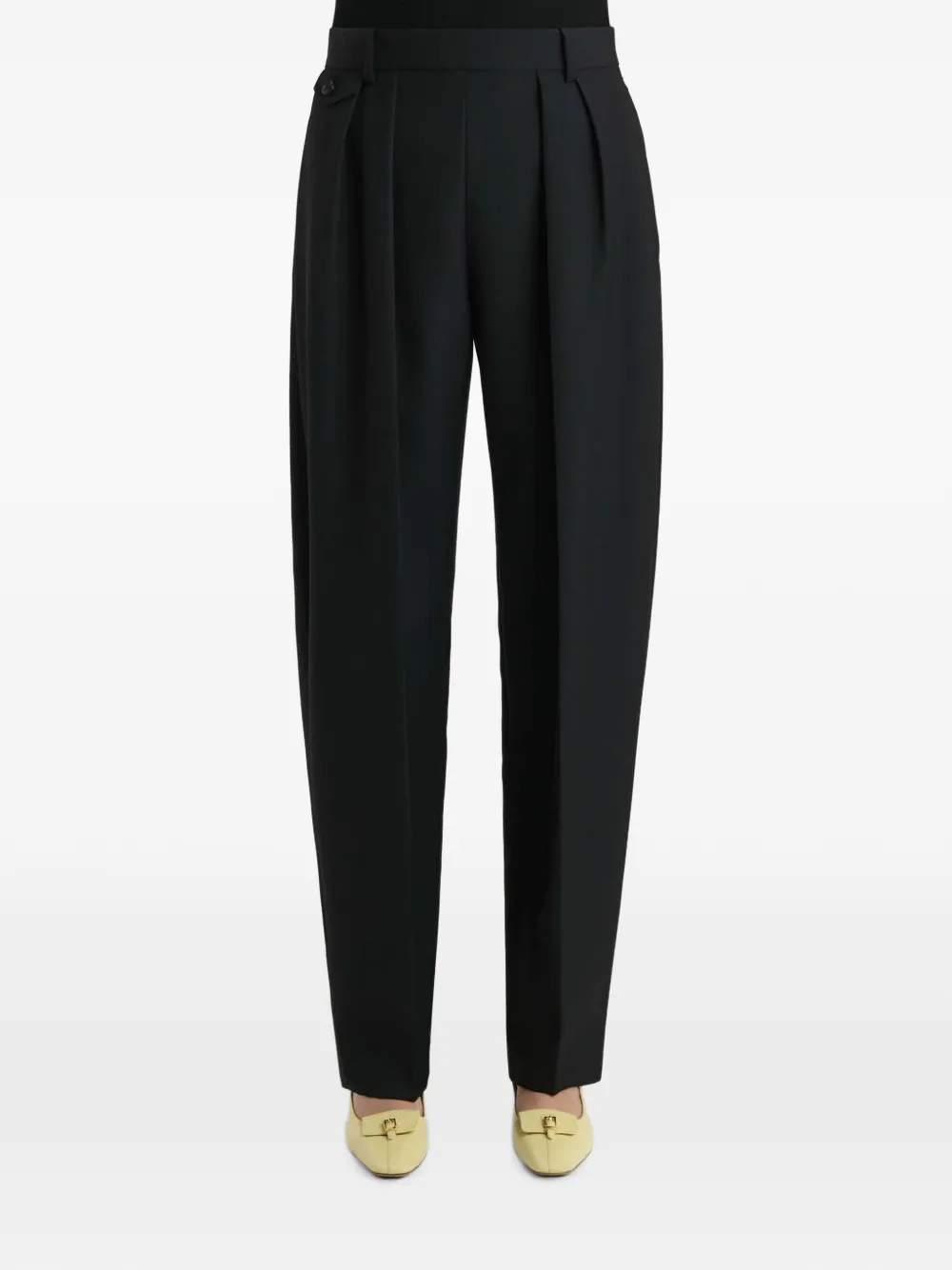 KHAITE Jude pinstripe trousers - Blue