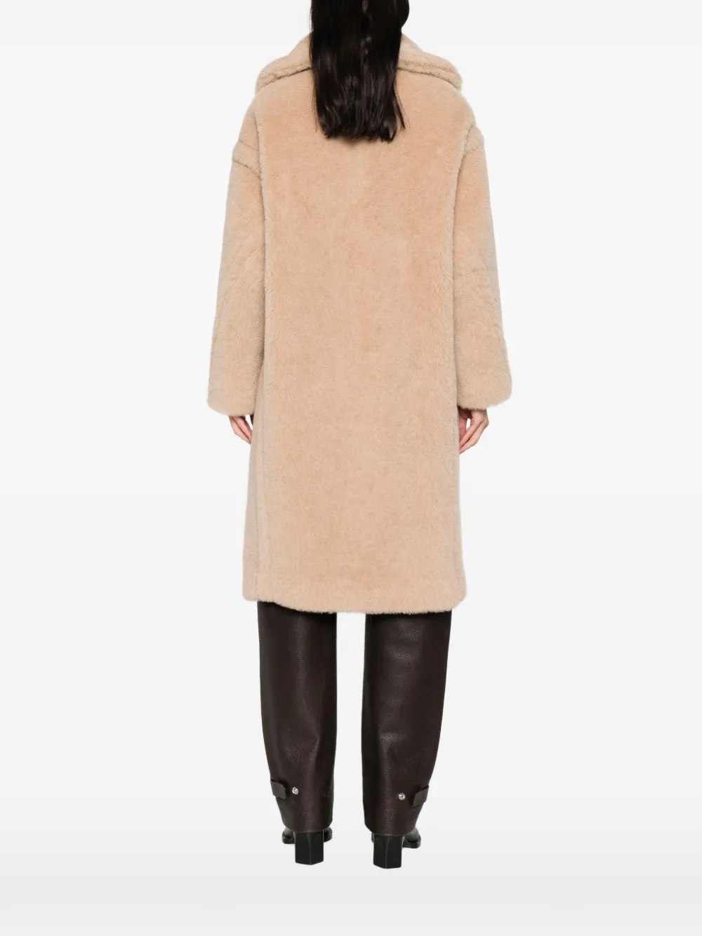 Max Mara Tedgirl Double-breasted Coat In Neutral