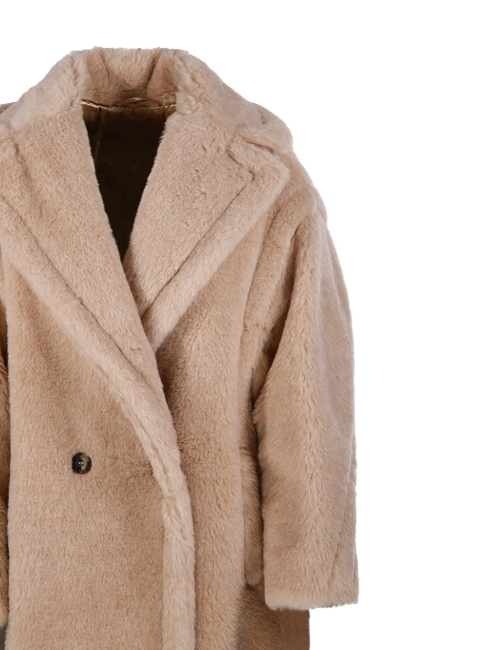 Max Mara Tedgirl jas met dubbele rij knopen Beige
