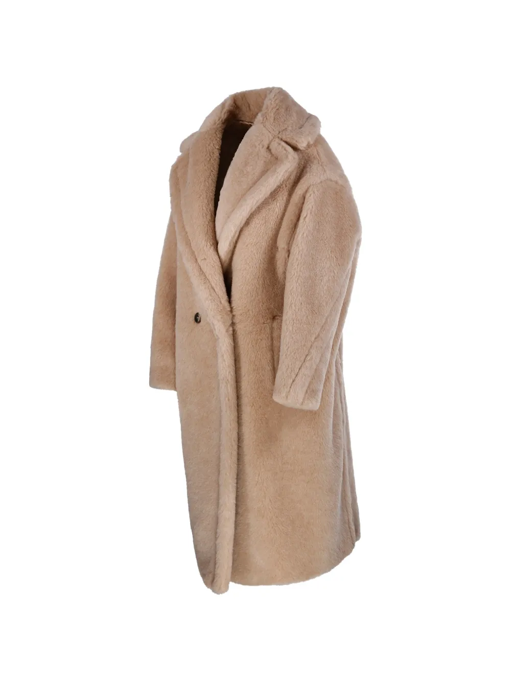Max Mara Tedgirl jas met dubbele rij knopen Beige