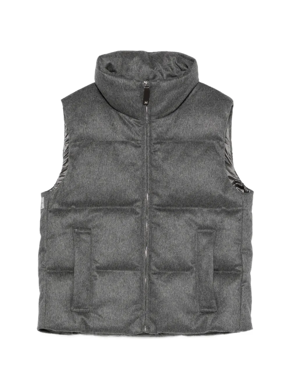 Max Mara zipped puffer gilet - Grau
