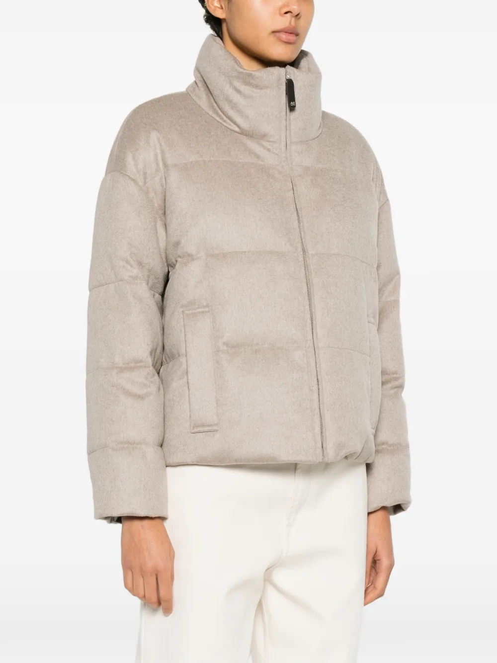  Max Mara Quilted-pattern Padded Jacket - Neutrals 