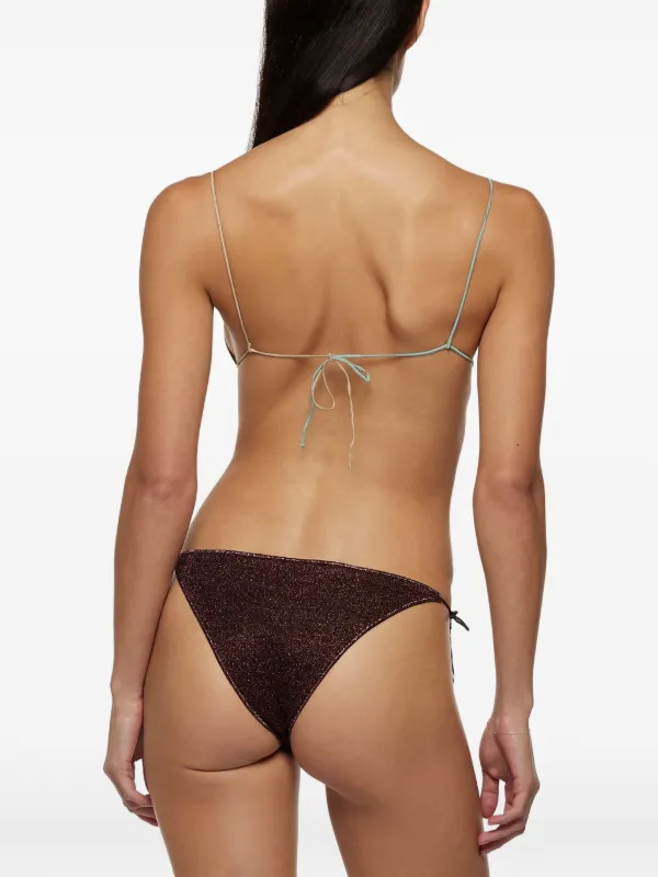 【新品未使用】Oseree オスレー　ビキニ　セット　グリーン　ラメ　セパレート Oséree Lumière O-Kini ビキニ | グリーン | FARFETCH JP