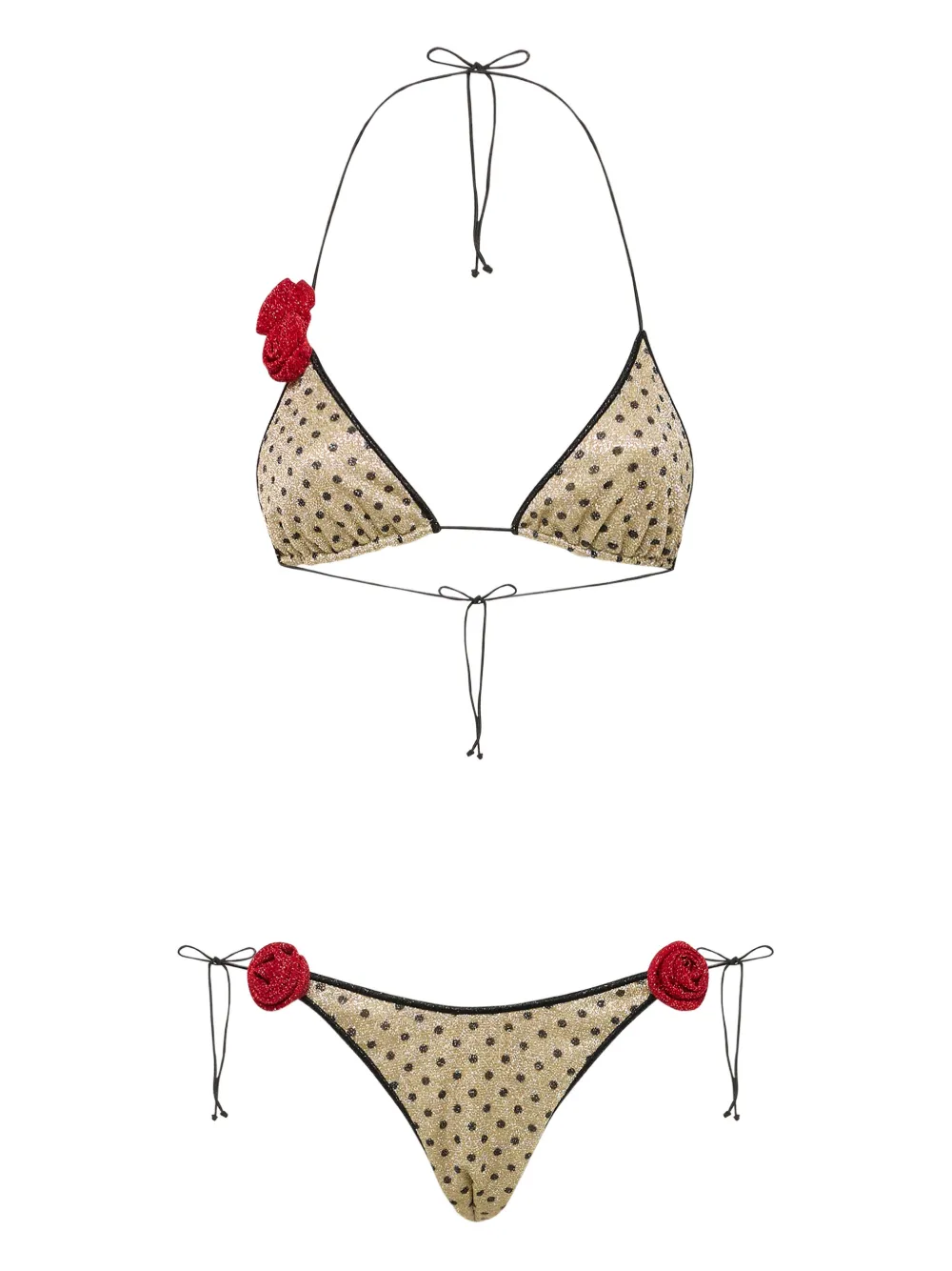 Oséree Lumière polka-dot bikini | Neutrals | Image 1