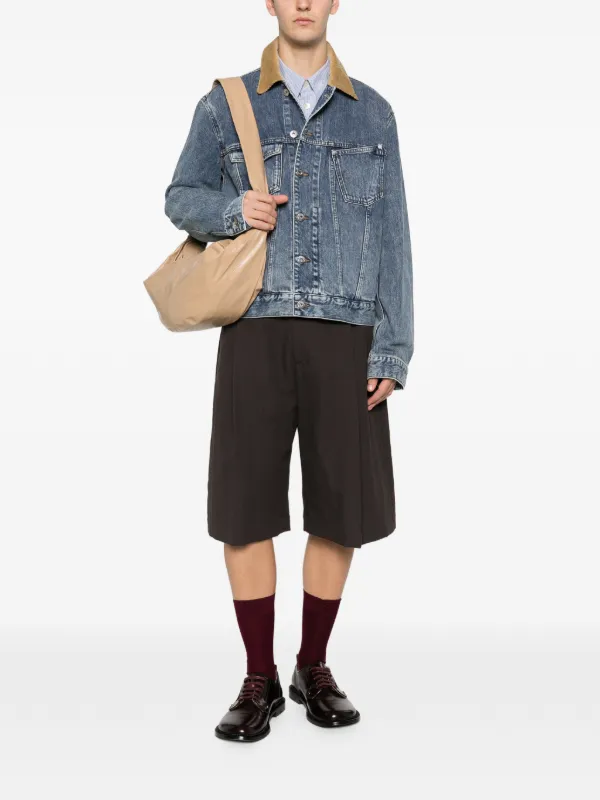JW Anderson コーデュロイカラー デニムジャケット | ブルー | FARFETCH JP