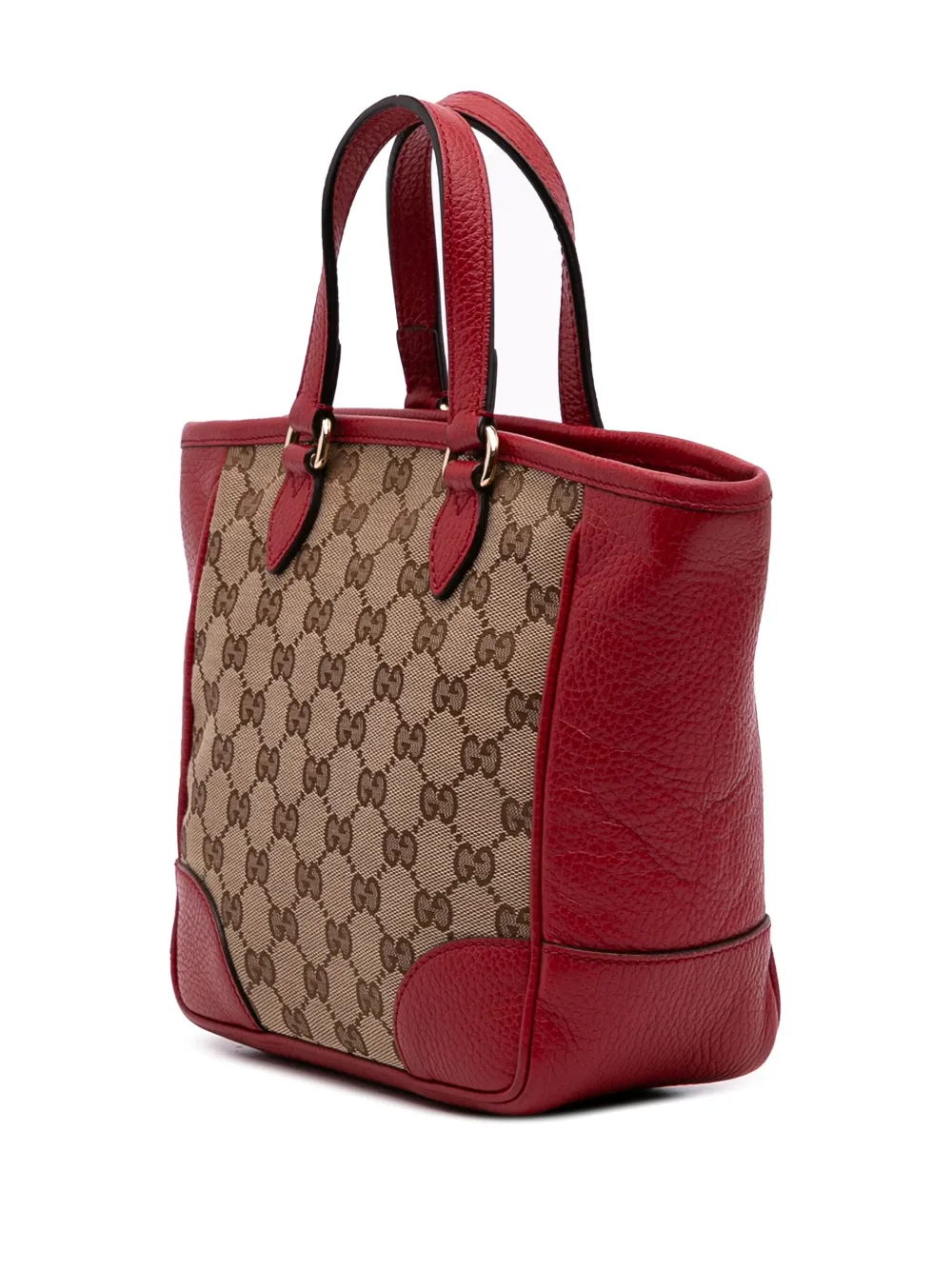 Pre-owned Gucci 2016-2025 Small Gg Canvas Bree Satchel In Brown
