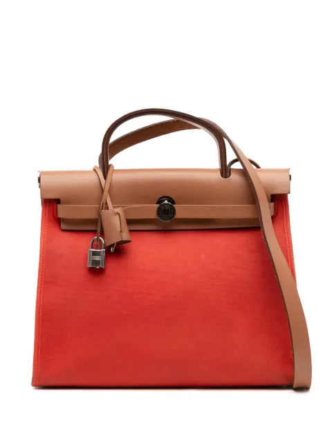 Hermès Pre-Owned bolsa satchel Toile Herbag Zip 31 2016