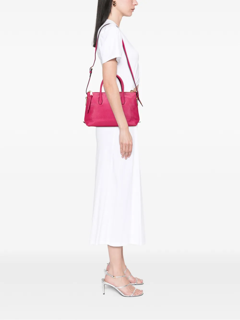 Miu Miu Pre-Owned 2010-2025 Goatskin Madras satchel | Pre-Owned | Image 2