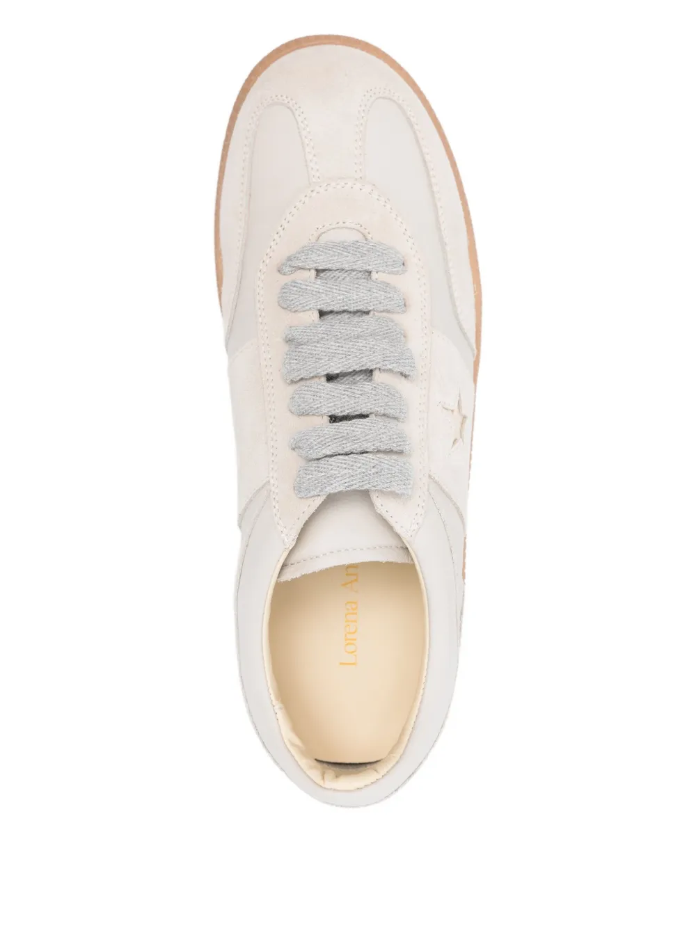 Lorena Antoniazzi Suede Sneakers In Neutral