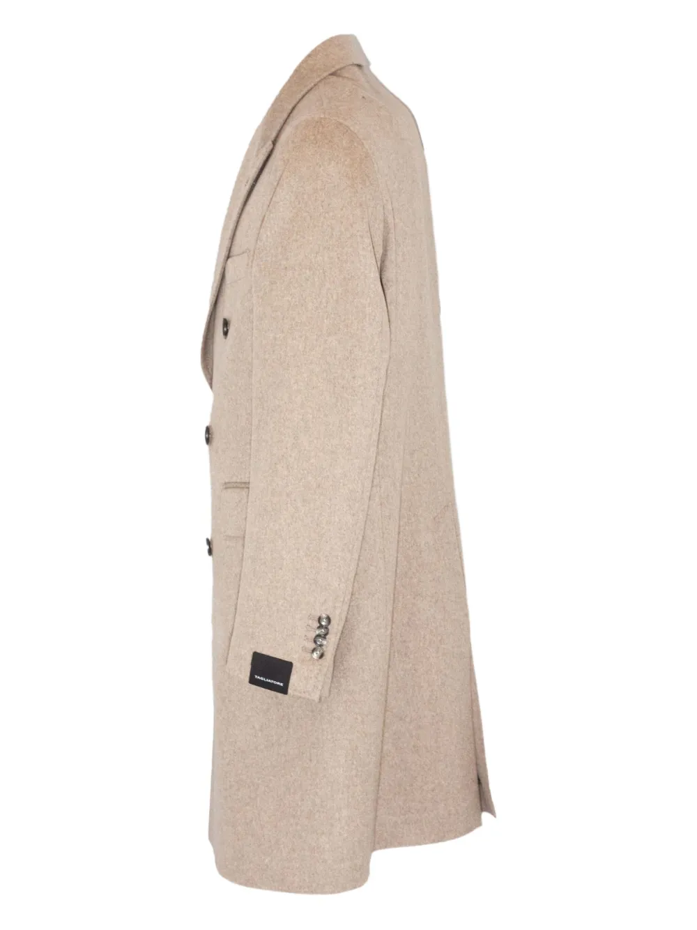 Tagliatore Double-breasted Coat In Neutral