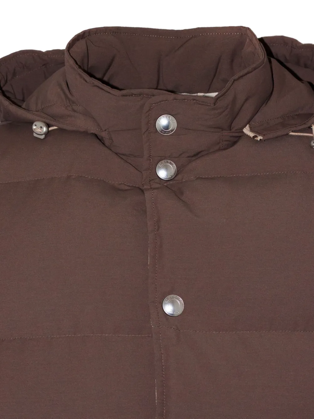 Eleventy Gilet met capuchon Bruin