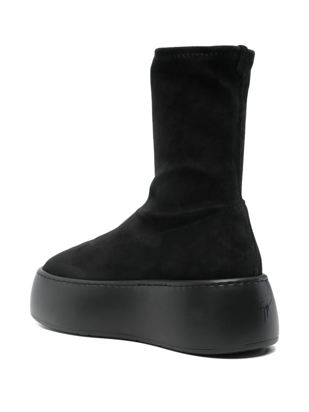 Giuseppe Zanotti Platform Ankle Boots In Black