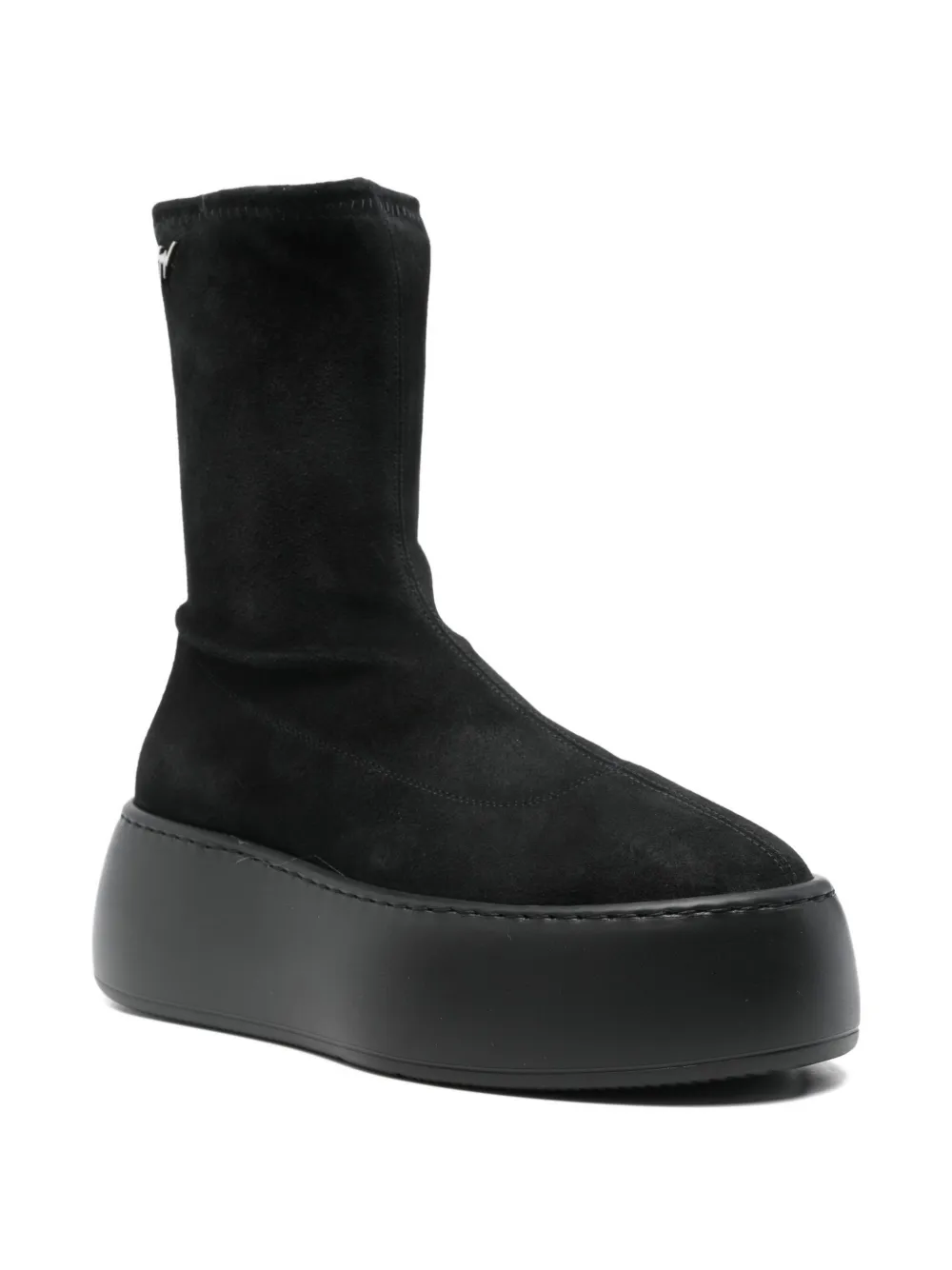 Giuseppe Zanotti Platform Ankle Boots In Black