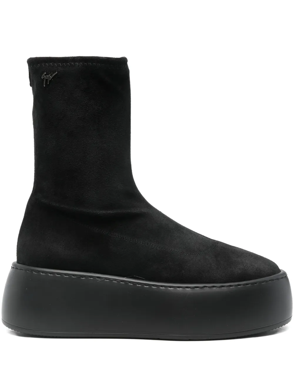 Giuseppe Zanotti Platform Ankle Boots In Black