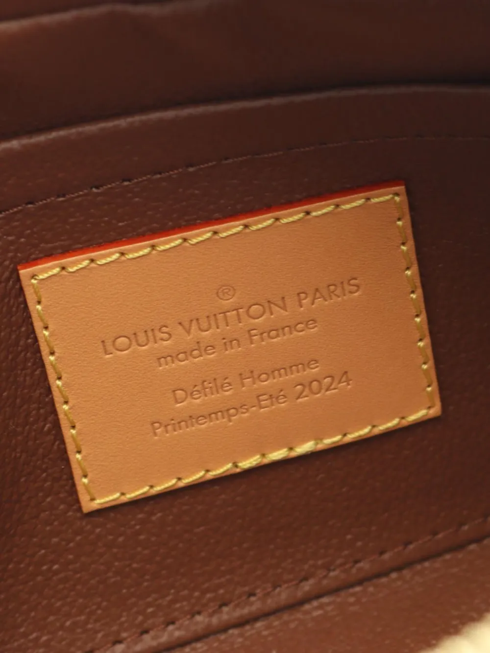 Pre-owned Louis Vuitton 2021-2025 Damier Pop Locker Dopp Kit Clutch Bag In Yellow