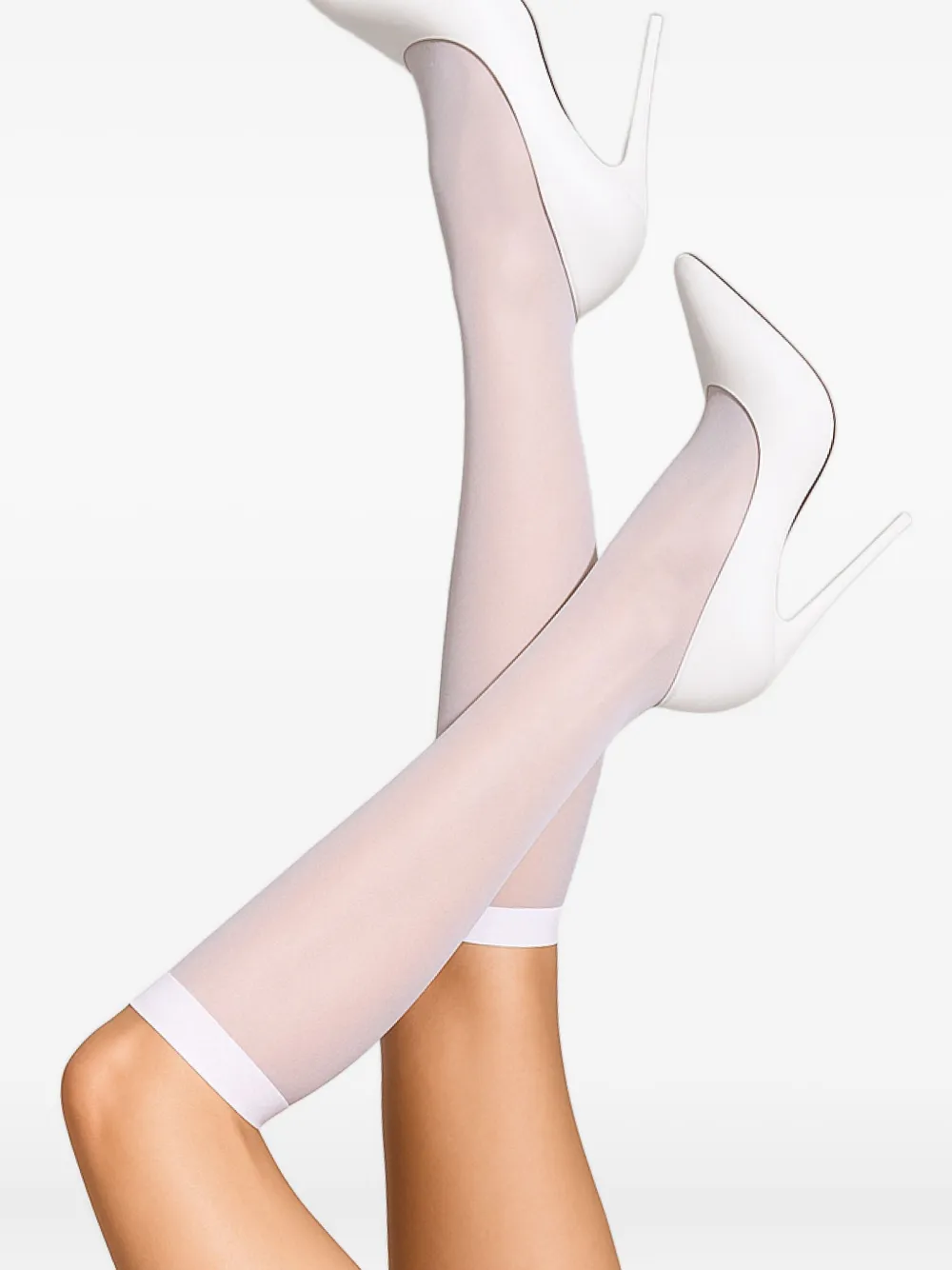 Maison Close Pure Tentation Knee-high Socks In White