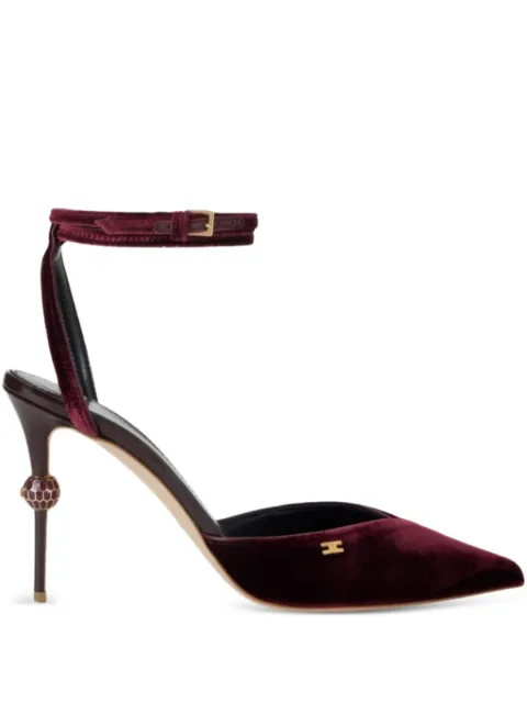 Elisabetta Franchi 90mm leather heeled pumps