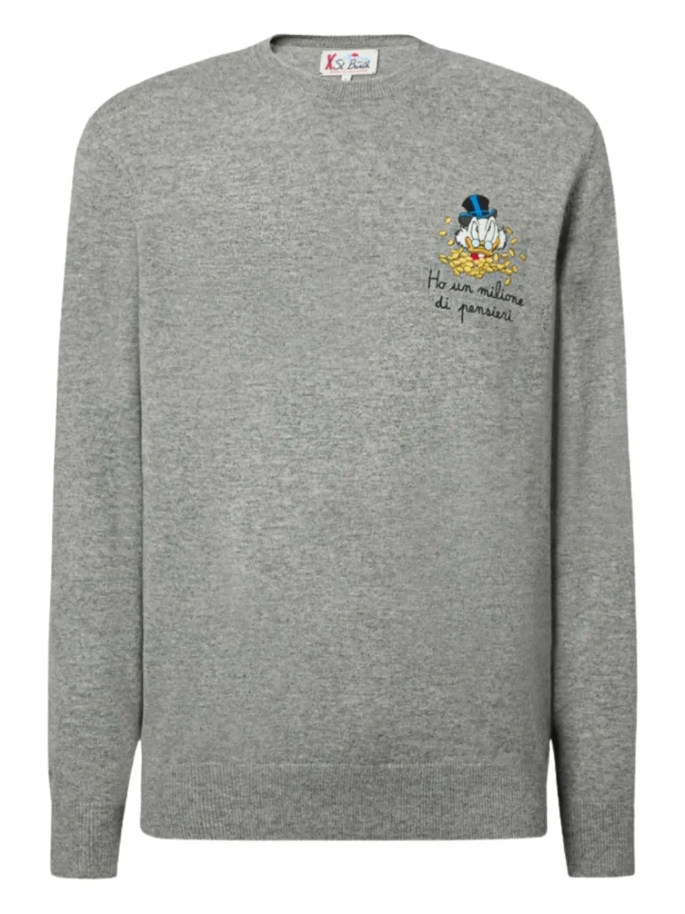 MC2 Saint Barth embroidered-motif sweater | gris | Image 1