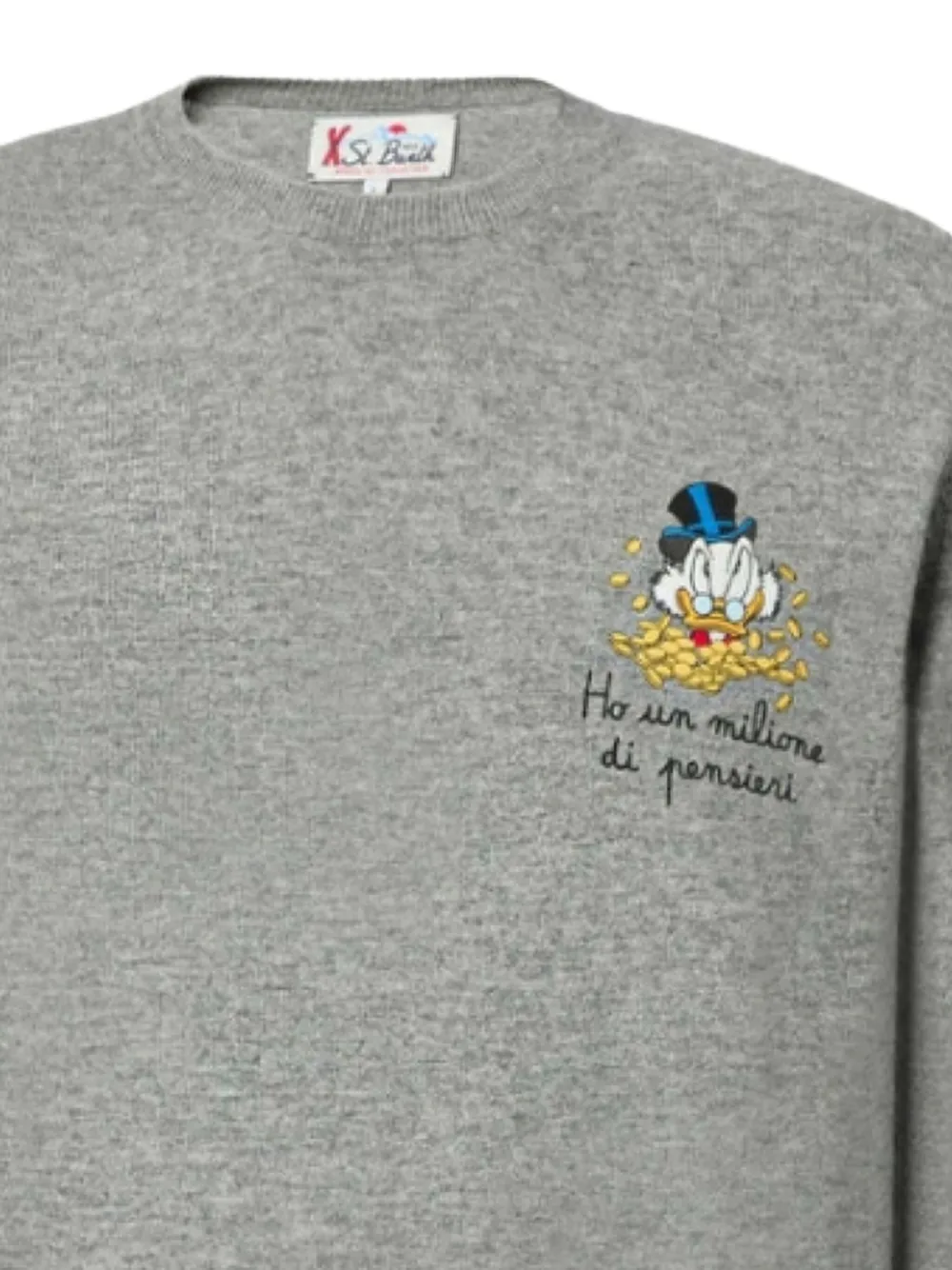 MC2 Saint Barth embroidered-motif sweater - Grijs