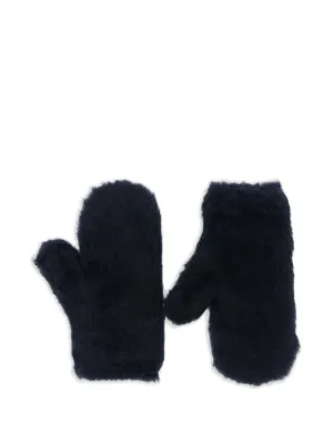 Miu Miu Wool And Cashmere Gloves | Brown | FARFETCH