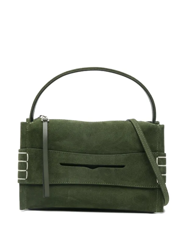 JW Anderson Loafer Top Handle Satchel in Green