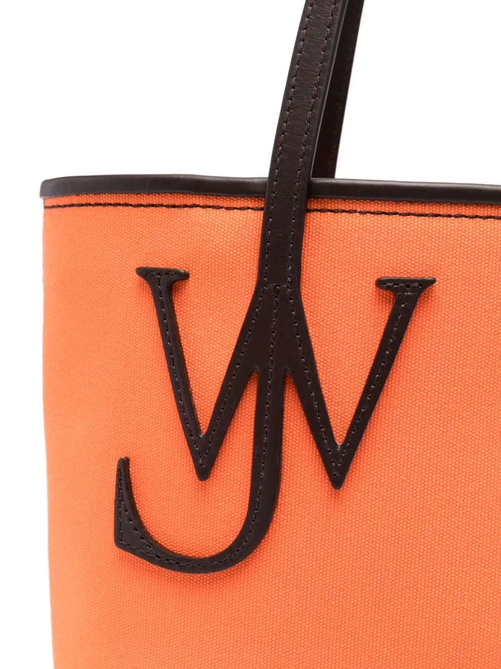 Jw Anderson Small Cotton Tote Bag In Orange