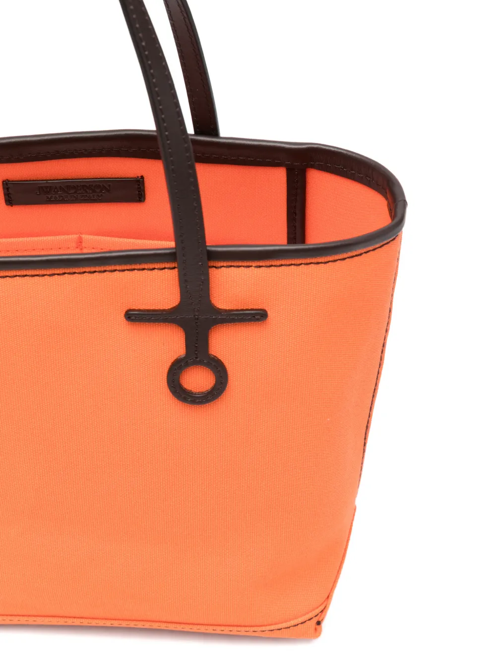Jw Anderson Small Cotton Tote Bag In Orange