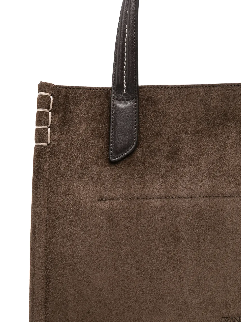 JW Anderson Shopper met stikseldetail Bruin