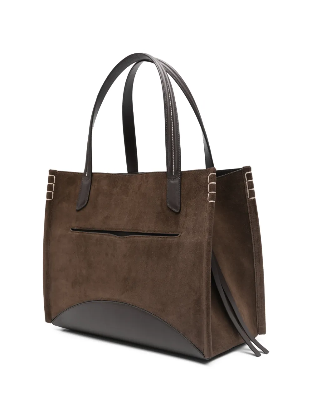 JW Anderson Shopper met stikseldetail Bruin