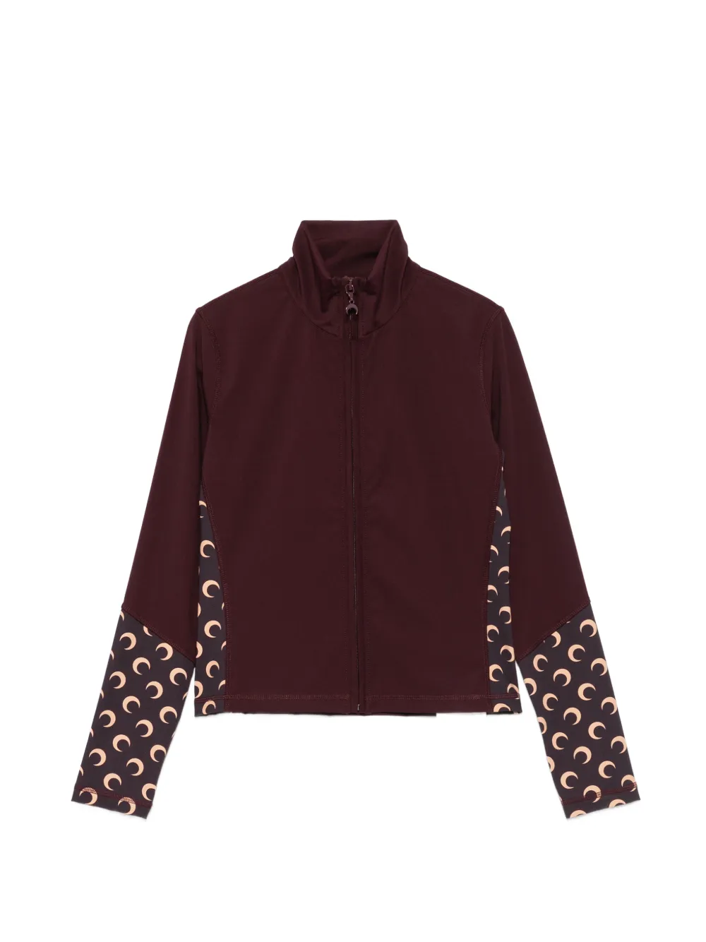 Marine Serre moon-print panelled top - Red