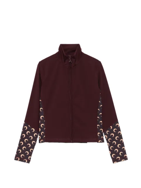 Marine Serre top con paneles y luna estampada