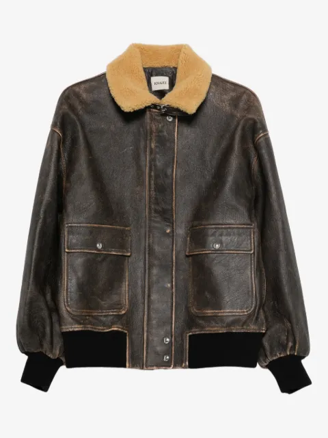 KHAITE veste Sandor à col en fourrure
