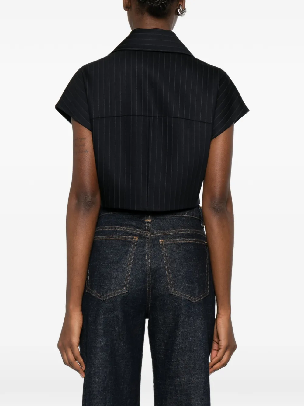 KHAITE Robin blouse met rits Zwart