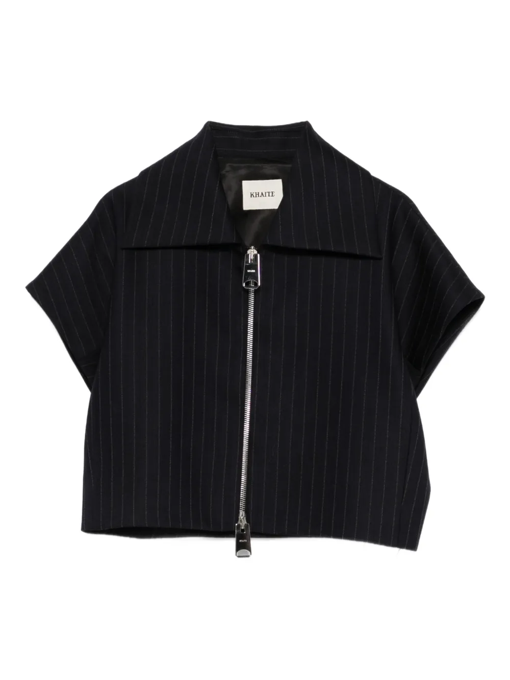 KHAITE Robin zipped shirt - Nero
