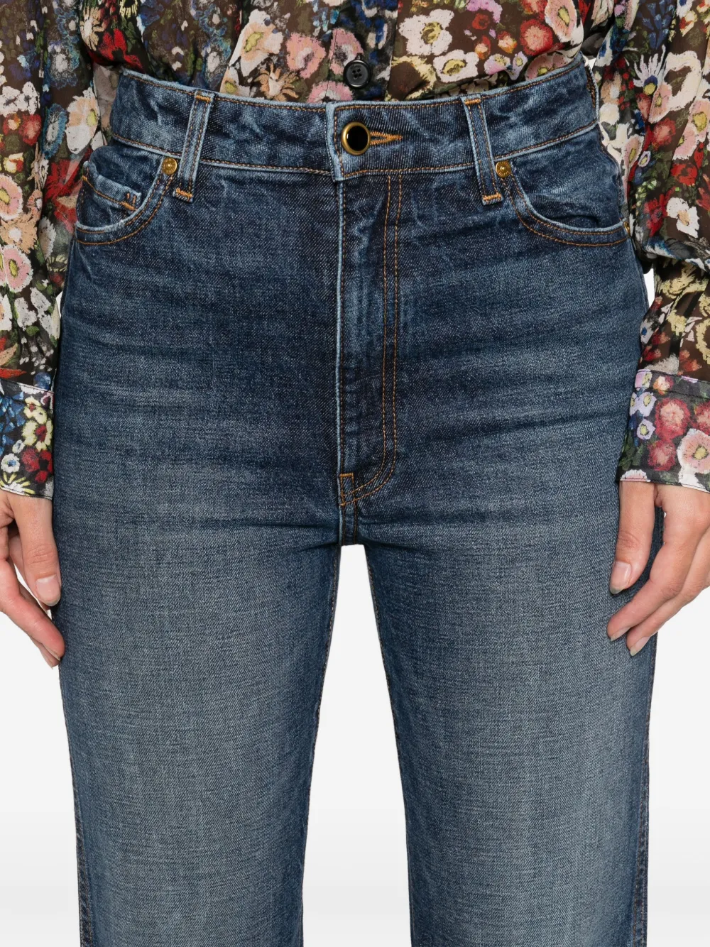 Khaite Danielle Jeans In Blue