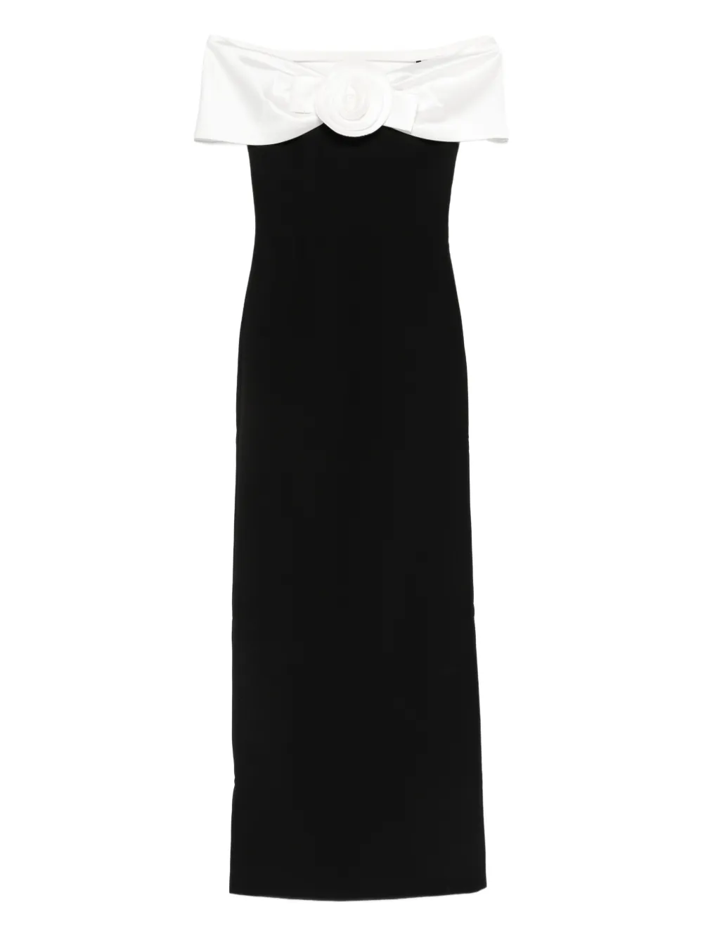 Self-Portrait Maxikleid mit Blumendetail | Schwarz | Image 1