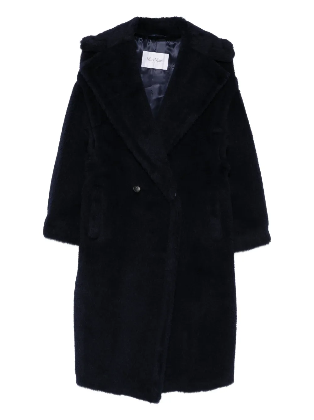 Max Mara Tedgirl Double-breasted Coat In Blue