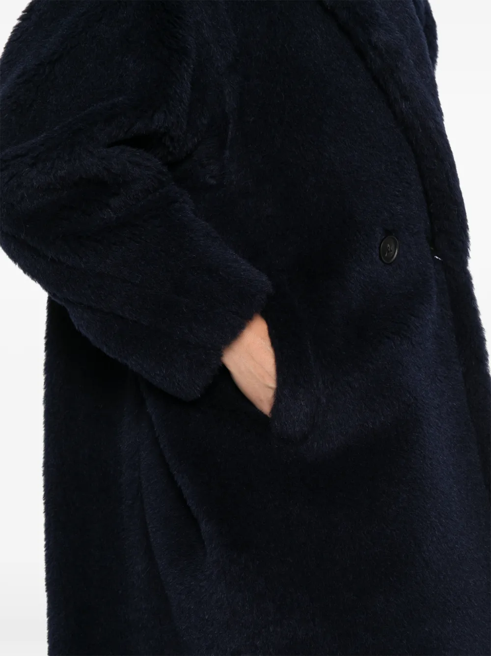 Max Mara Tedgirl Double-breasted Coat In Blue