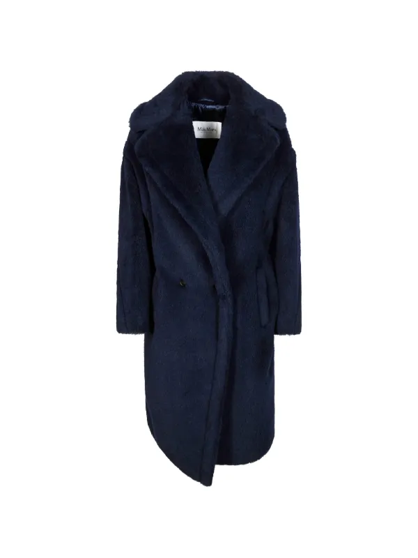 Max Mara Teddy Bear Icon Oversized double-breasted Coat | Blue