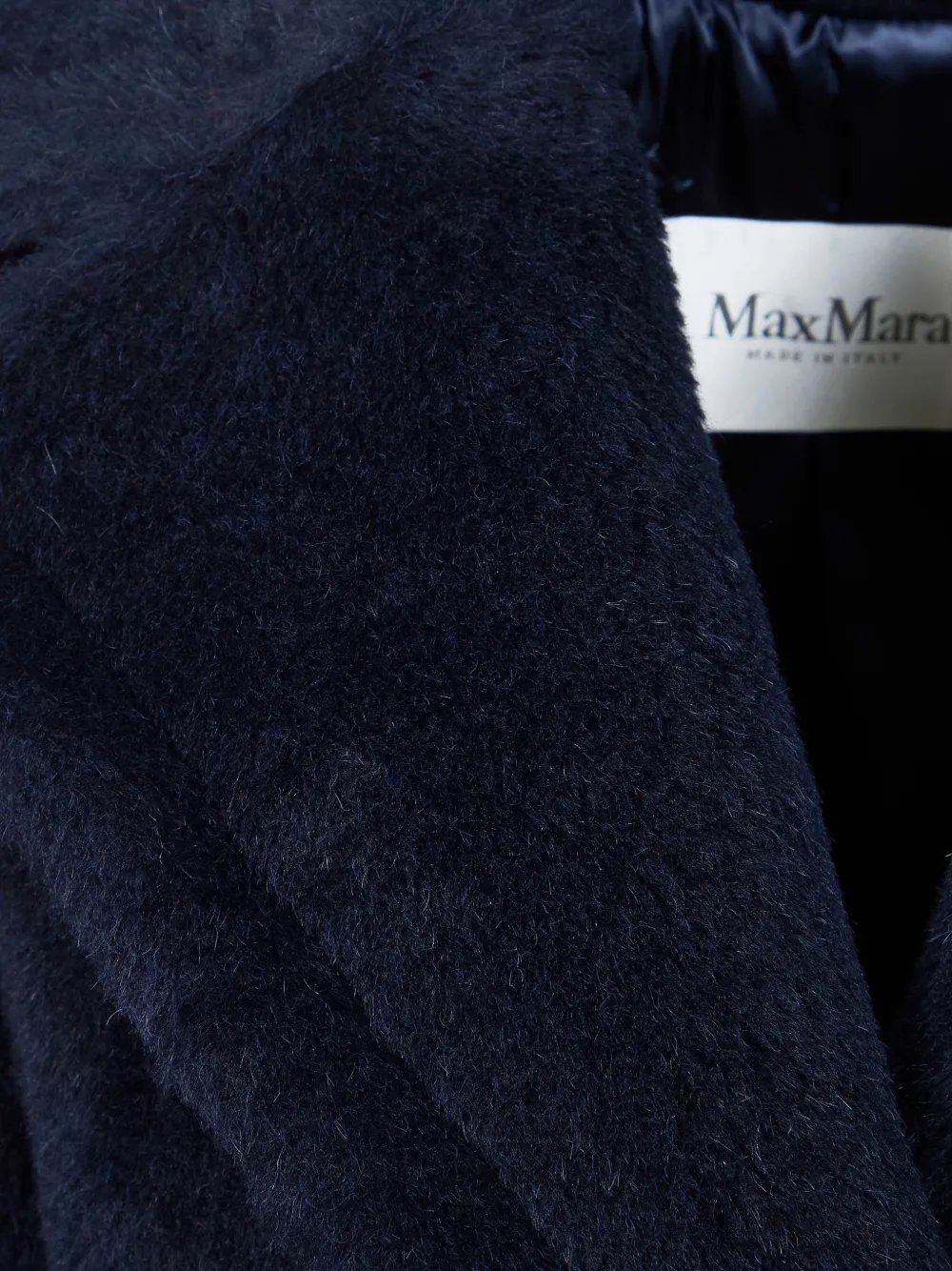  Max Mara Abrigo Teddy Bear Icon Oversize Con Doble Botonadura - Azul 