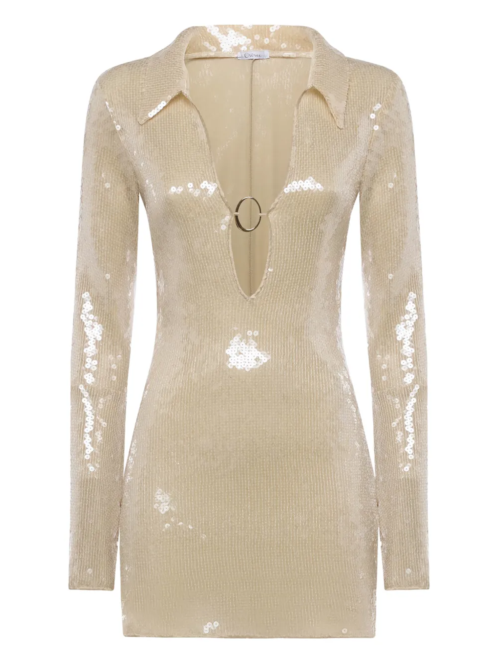 Oséree Abito corto Marylin con paillettes - Toni neutri