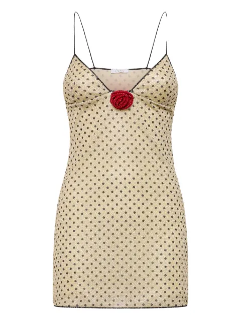 Oséree Lumière Rose Pois mini dress