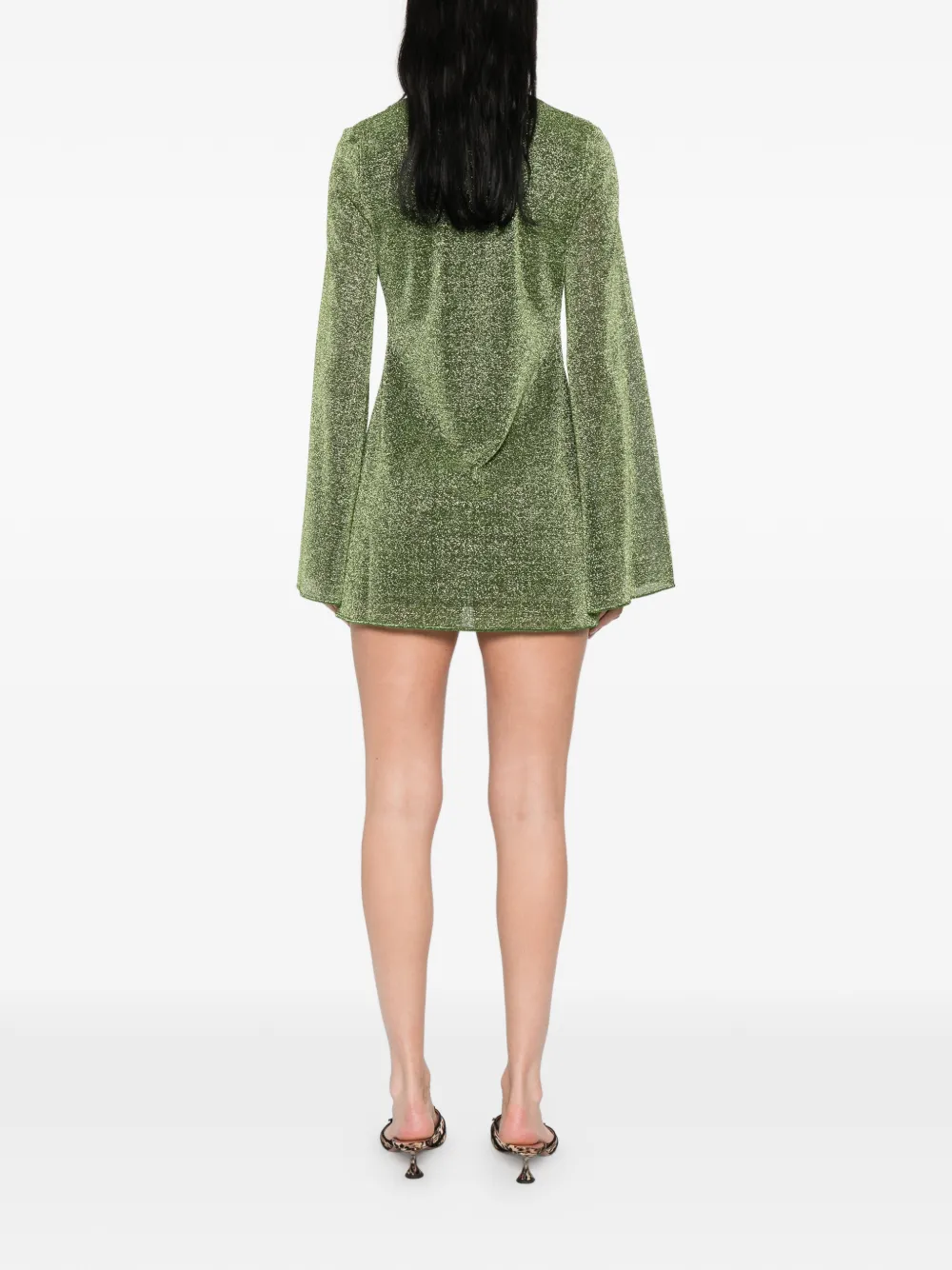 Stone-Embellishment Mini Dress