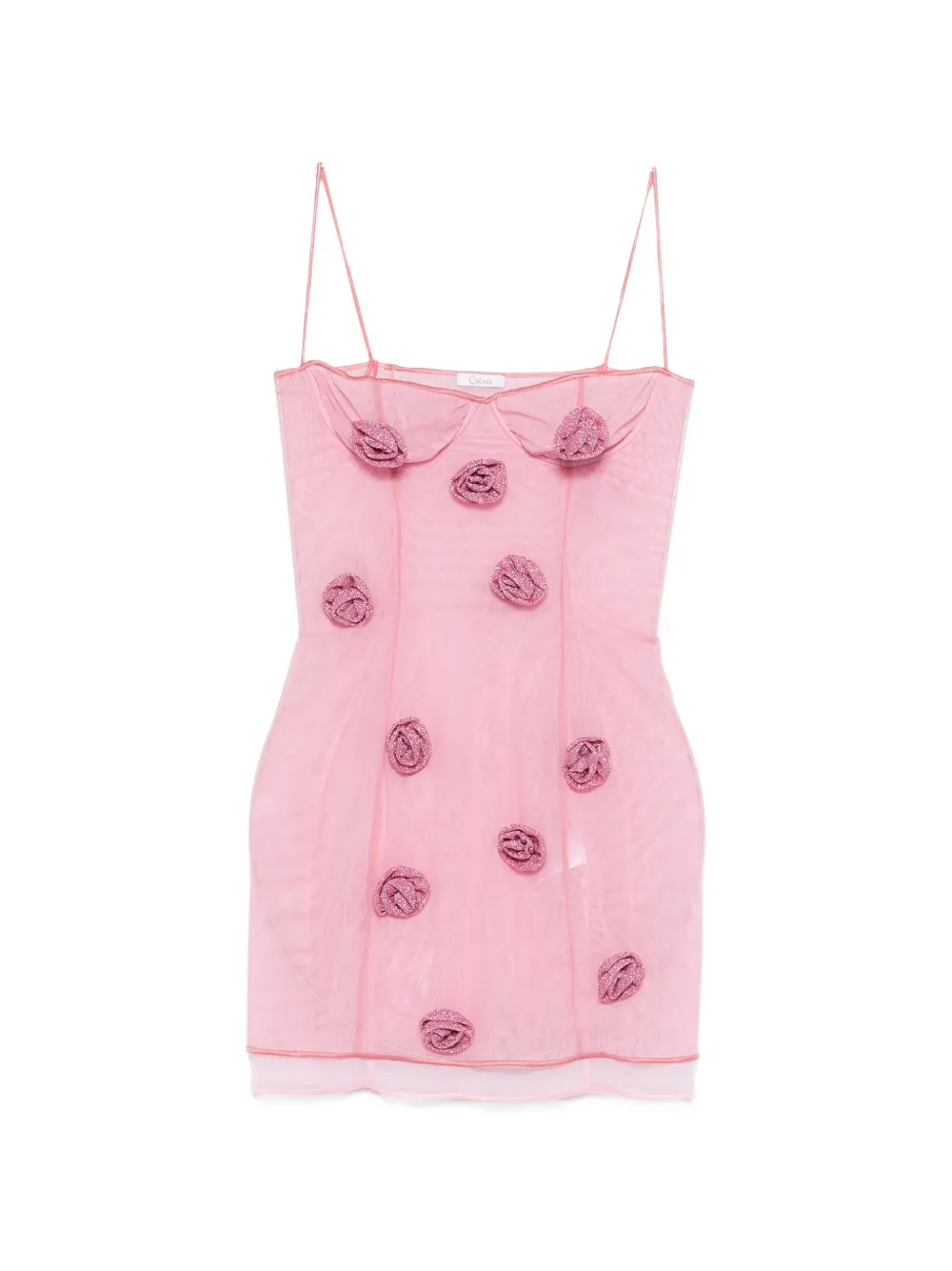 Oséree rose balconette mini dress - Rosa