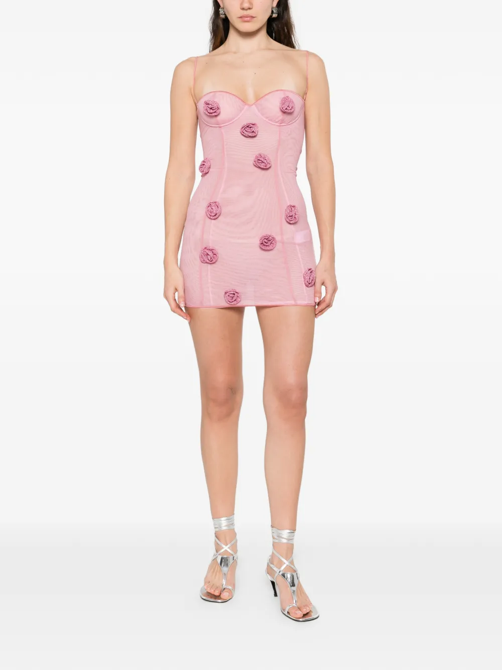 Os&eacute;ree rose balconette mini dress - Roze