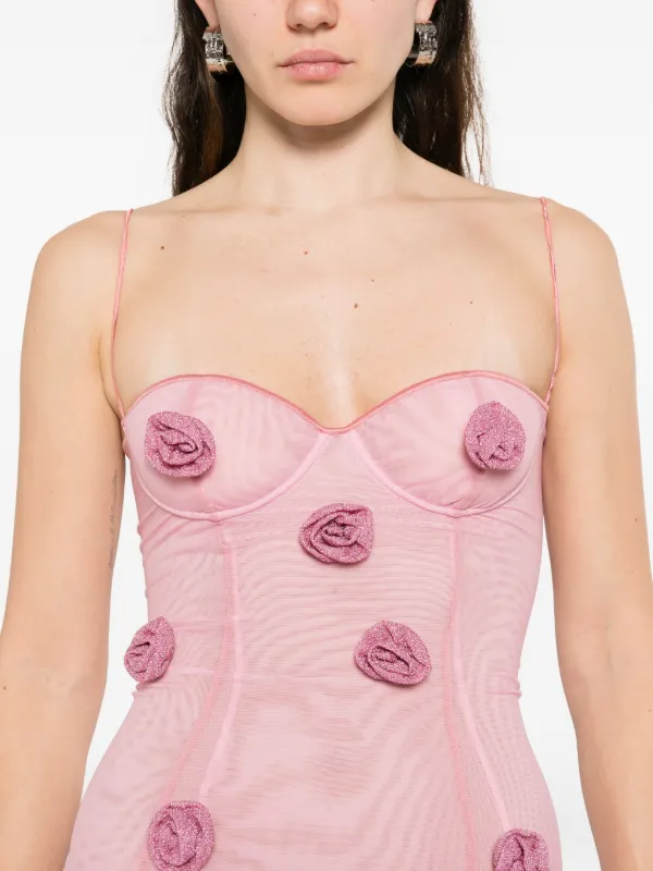 Oséree Rose Balconette Mini Dress | Pink