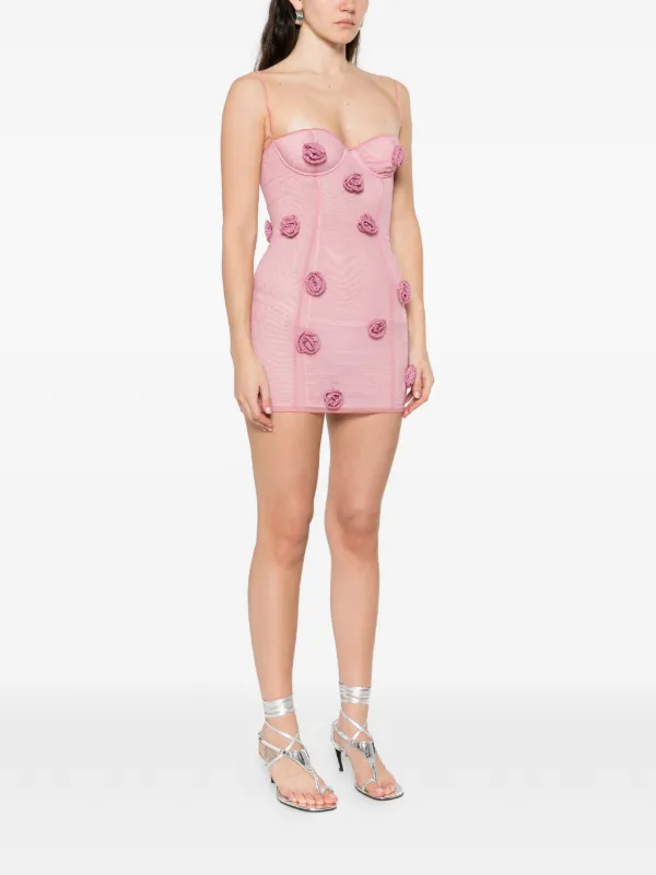 balconette mini dress Osree Rose Balconette Mini Dress | Pink