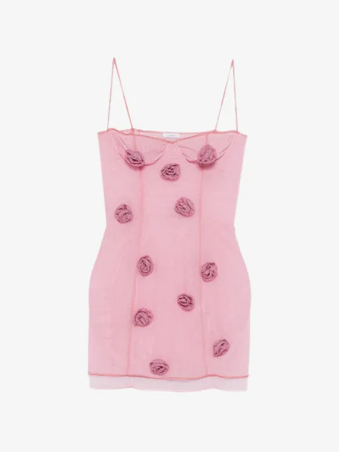 Oséree rose balconette mini dress